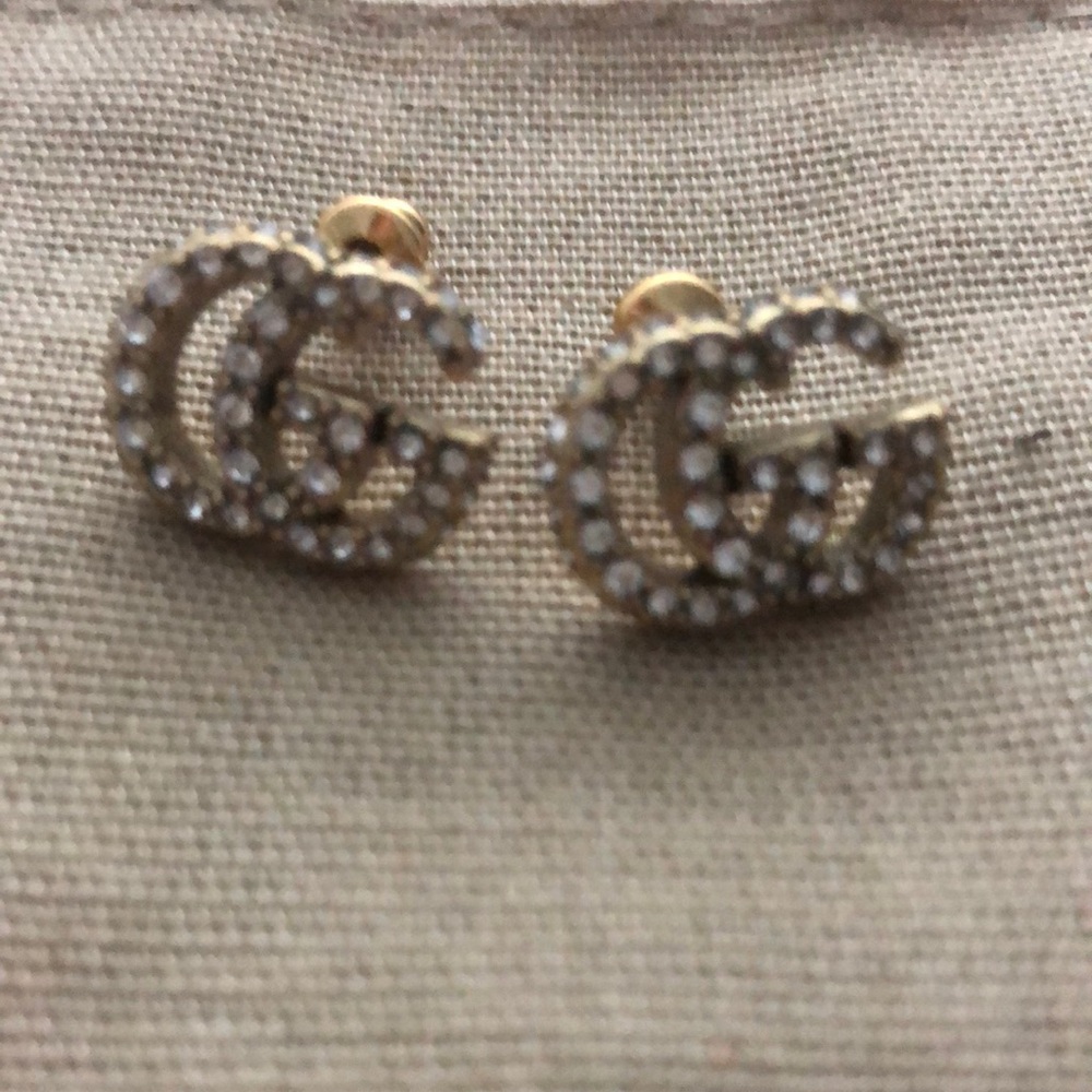 Gucci GG Marmont Crystal stud Earrings